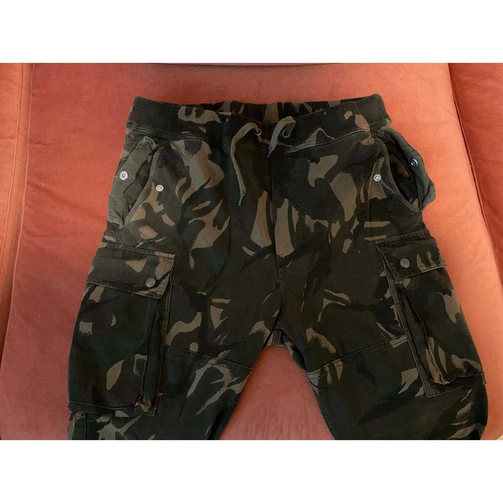 Polo Ralph Lauren Mens Camo Cargo Jogger Pants Surplus Fit Green Camouflage L
